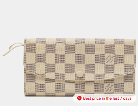 Louis Vuitton Damier Azur Canvas Emilie Wallet